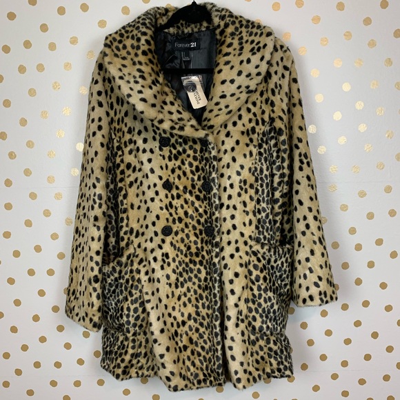 leopard coat forever 21